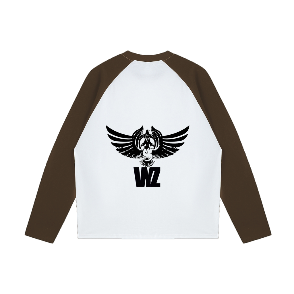 Color-Blocked Raglan Long-Sleeve T-Shirt