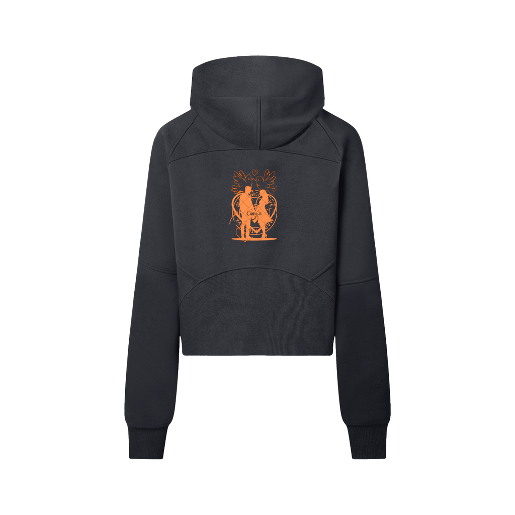 Cropped Half-Zip Hoodie