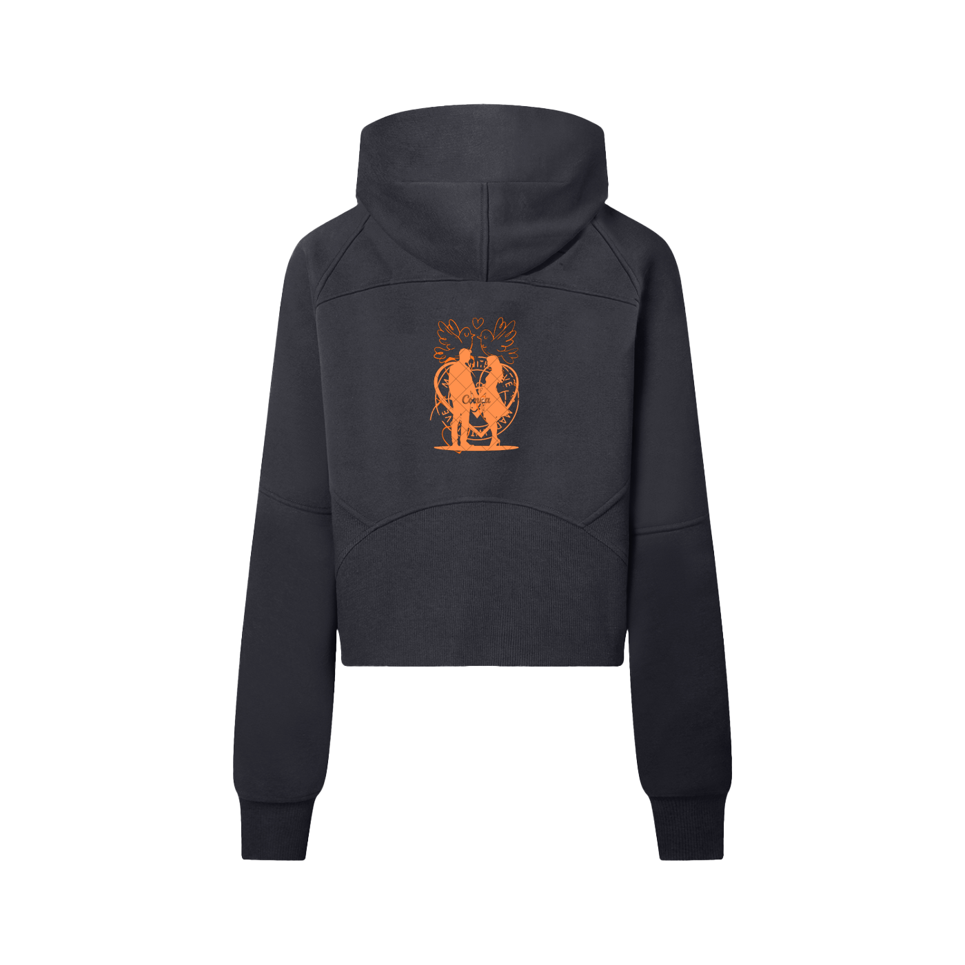 Cropped Half-Zip Hoodie