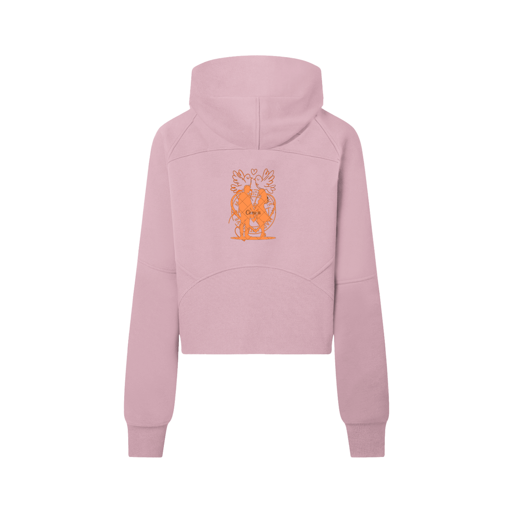 Cropped Half-Zip Hoodie