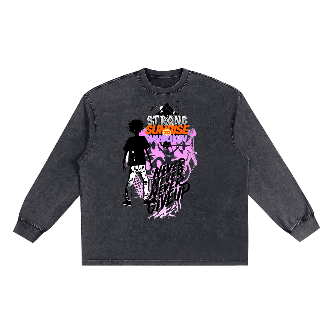 Snow Washed Frayed Edge T-Shirt