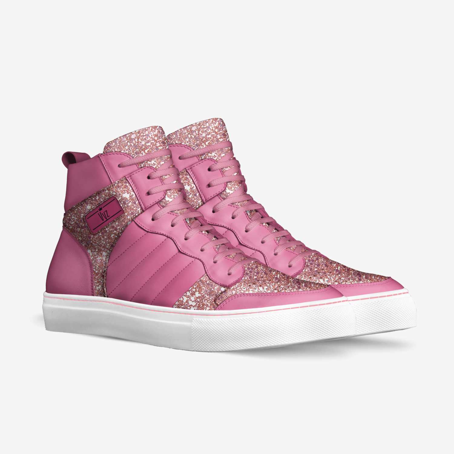 Pink Glittery Sueige