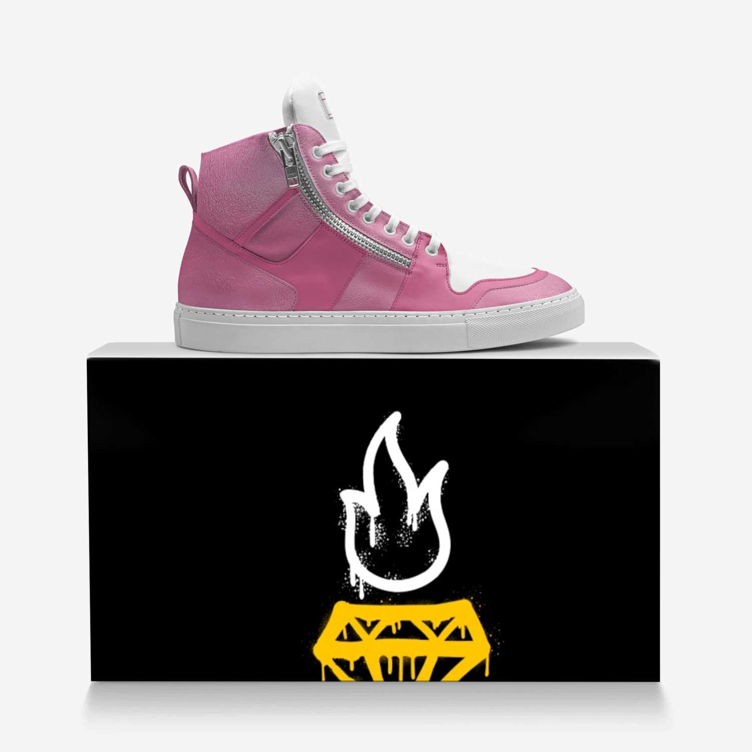 Pink Beige Suede Blu Royalz