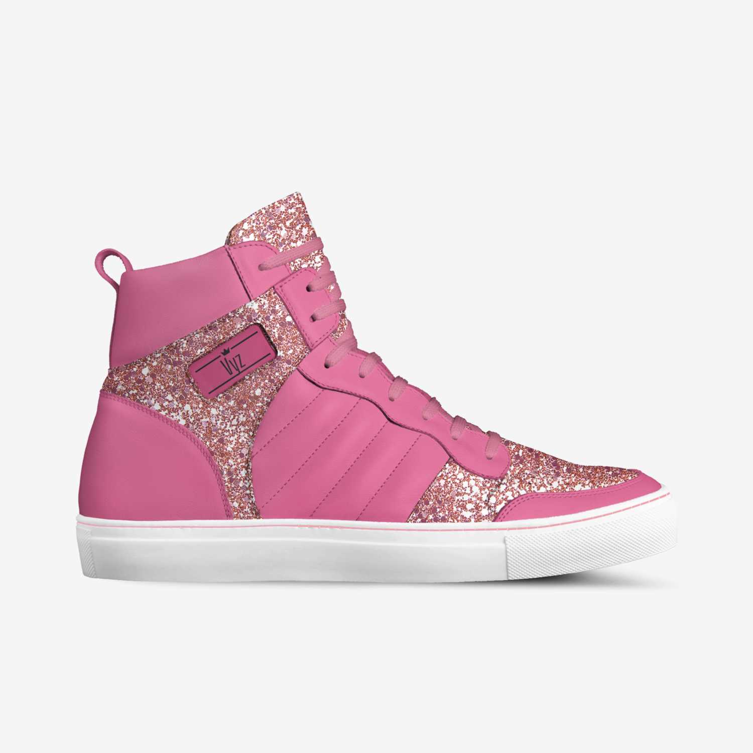 Pink Glittery Sueige