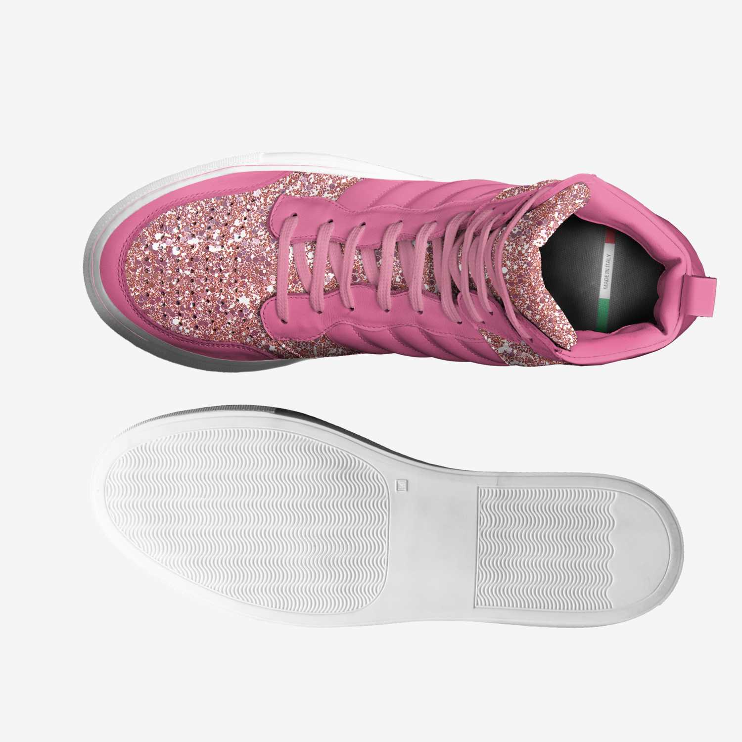 Pink Glittery Sueige
