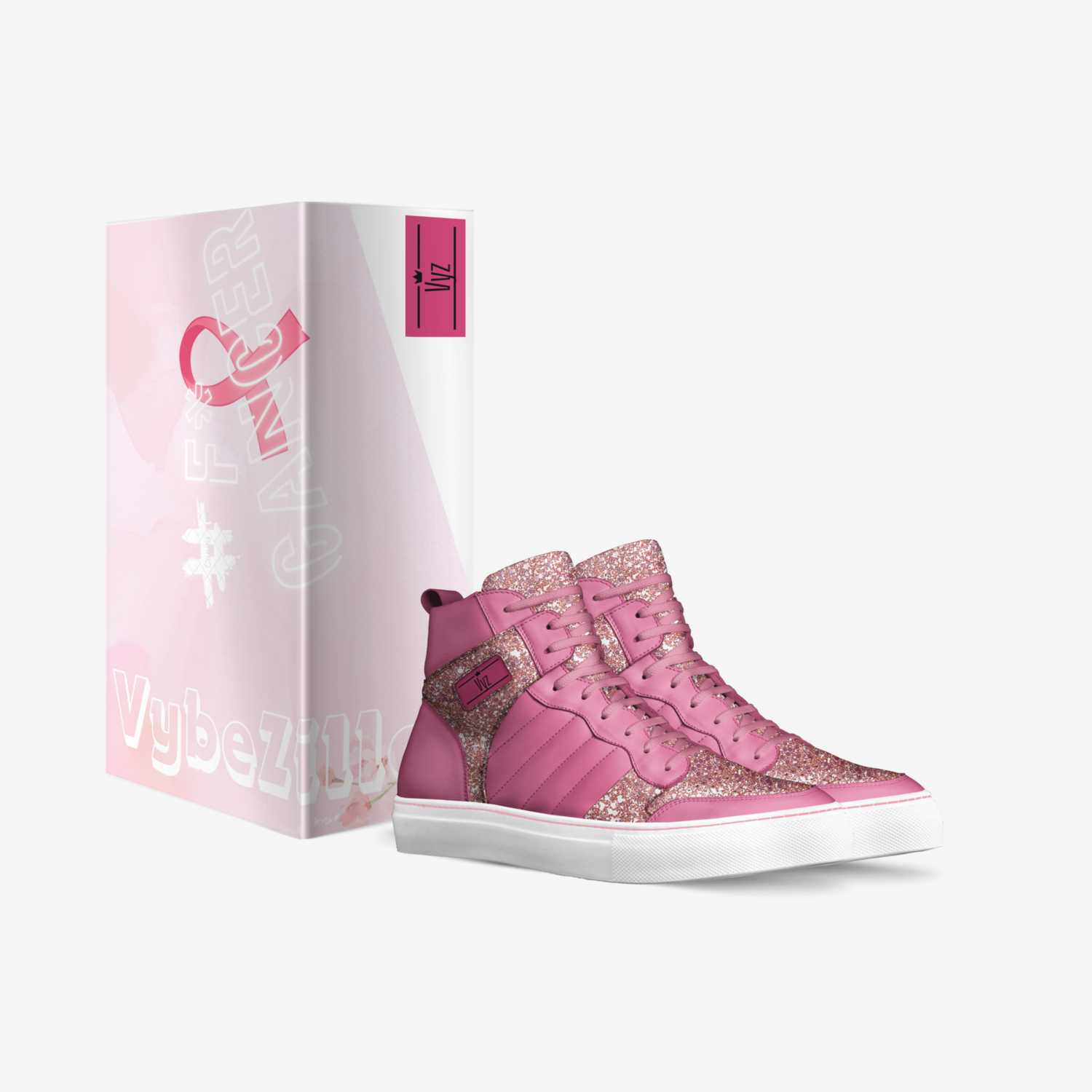 Pink Glittery Sueige