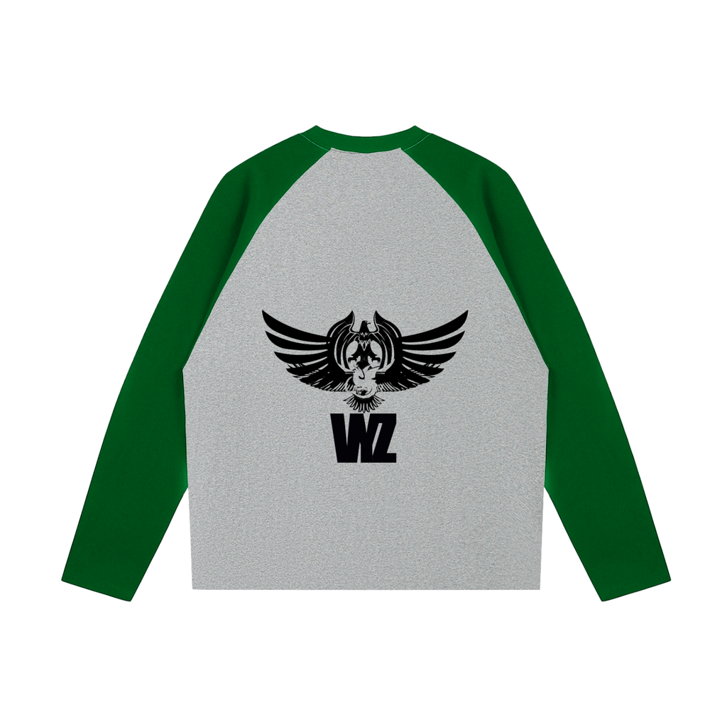 Color-Blocked Raglan Long-Sleeve T-Shirt