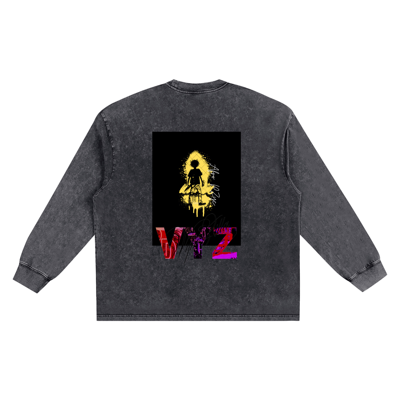 Snow Washed Frayed Edge T-Shirt