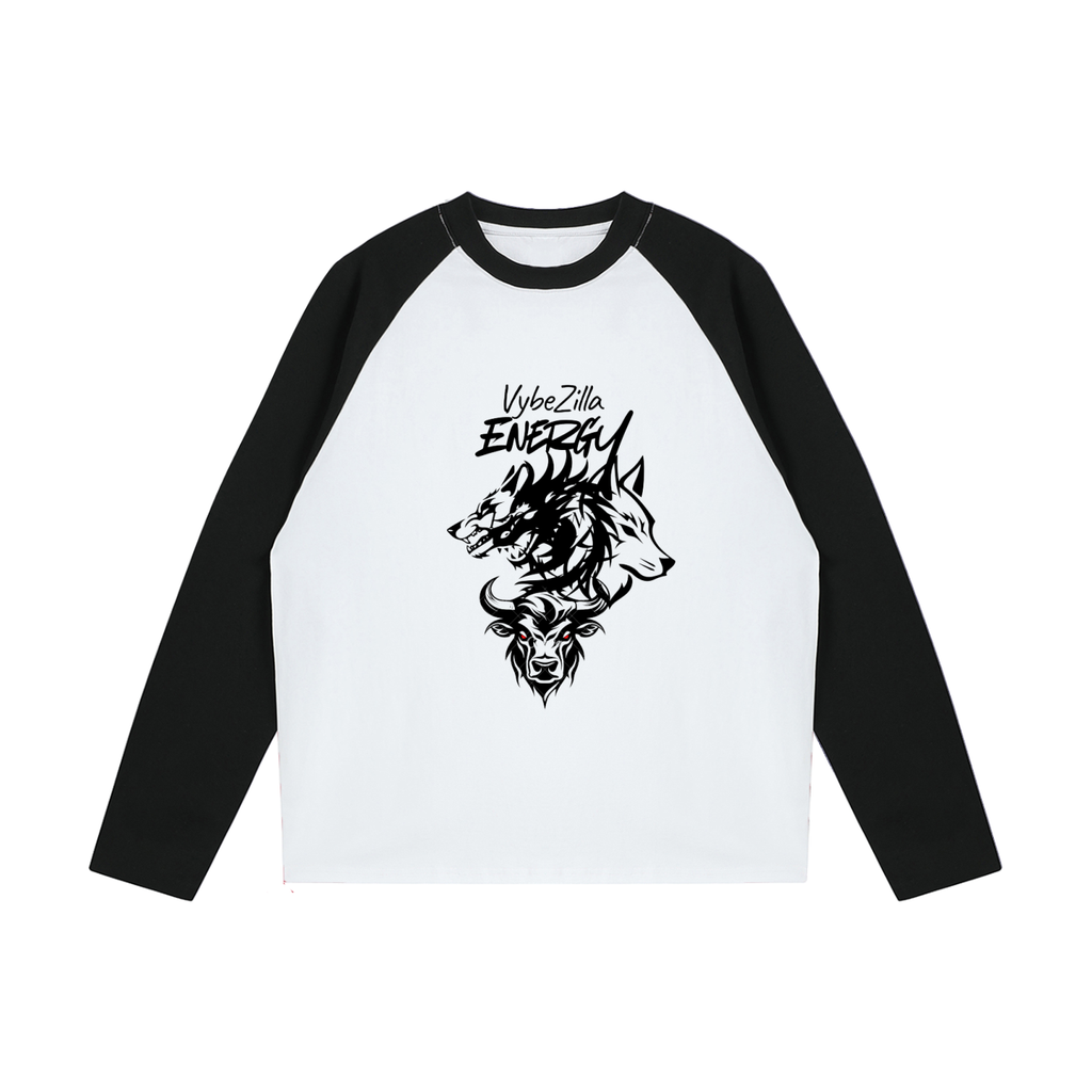 Color-Blocked Raglan Long-Sleeve T-Shirt