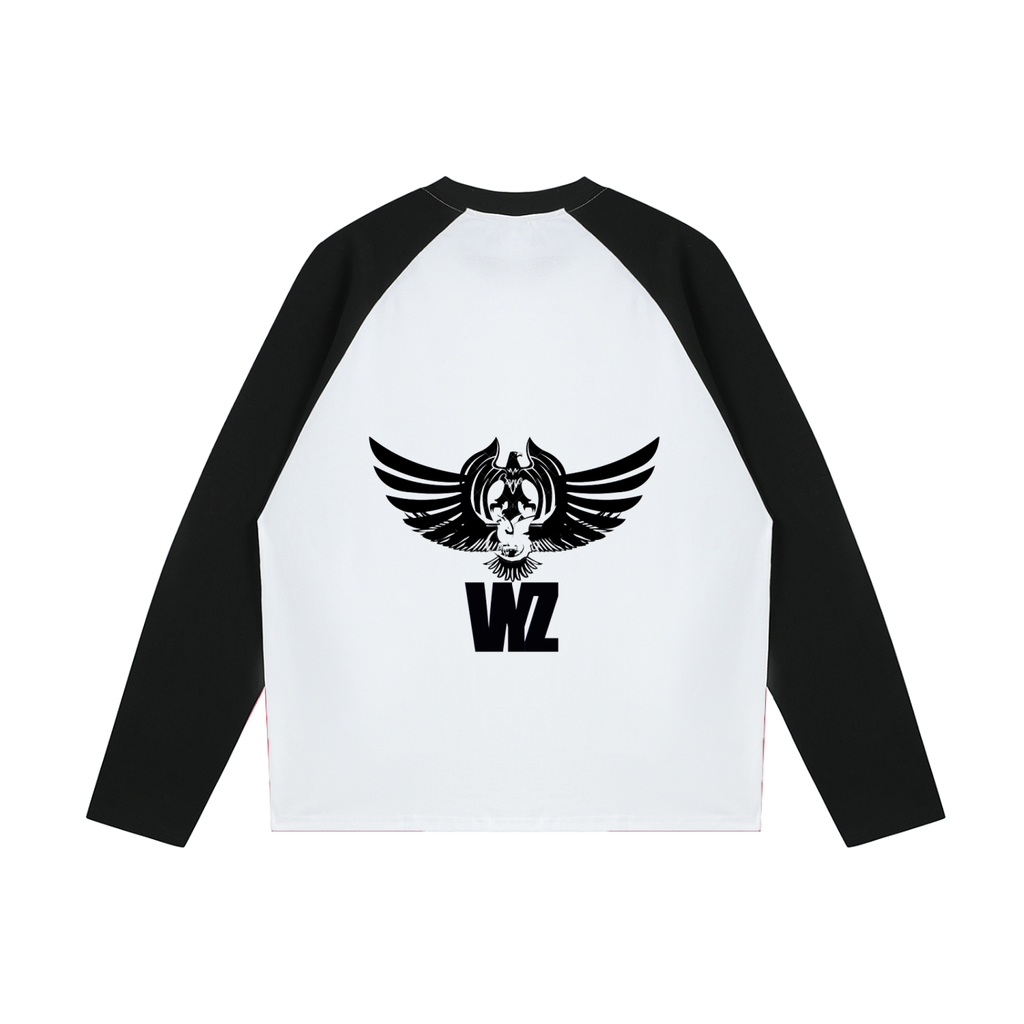 Color-Blocked Raglan Long-Sleeve T-Shirt