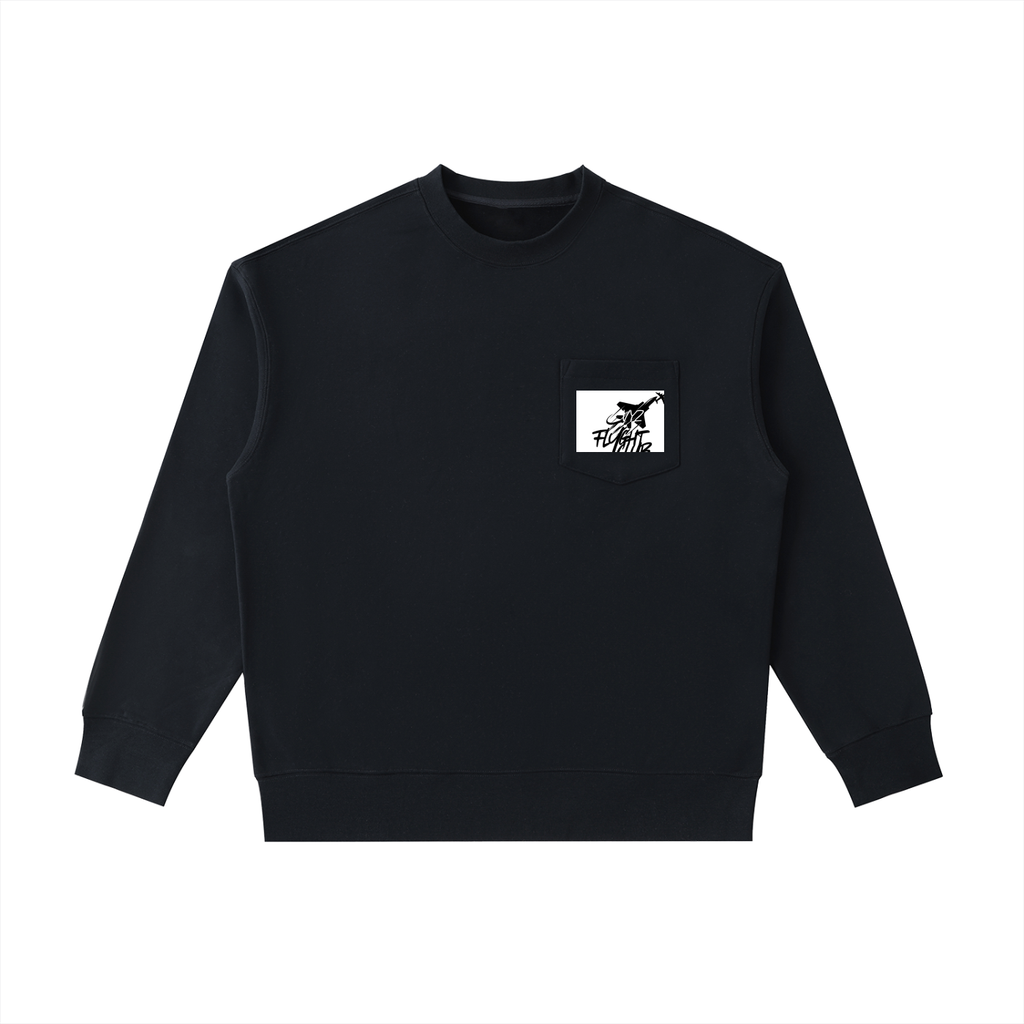 Heavyweight Patch Pocket Crewneck Sweatshirt