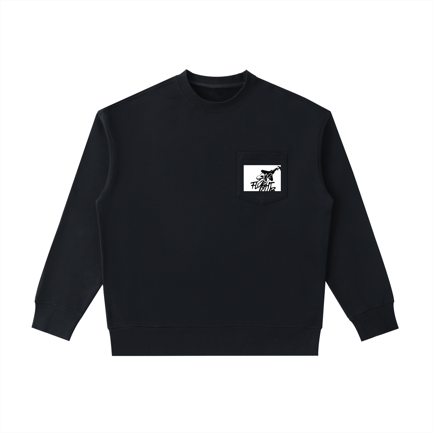 Heavyweight Patch Pocket Crewneck Sweatshirt