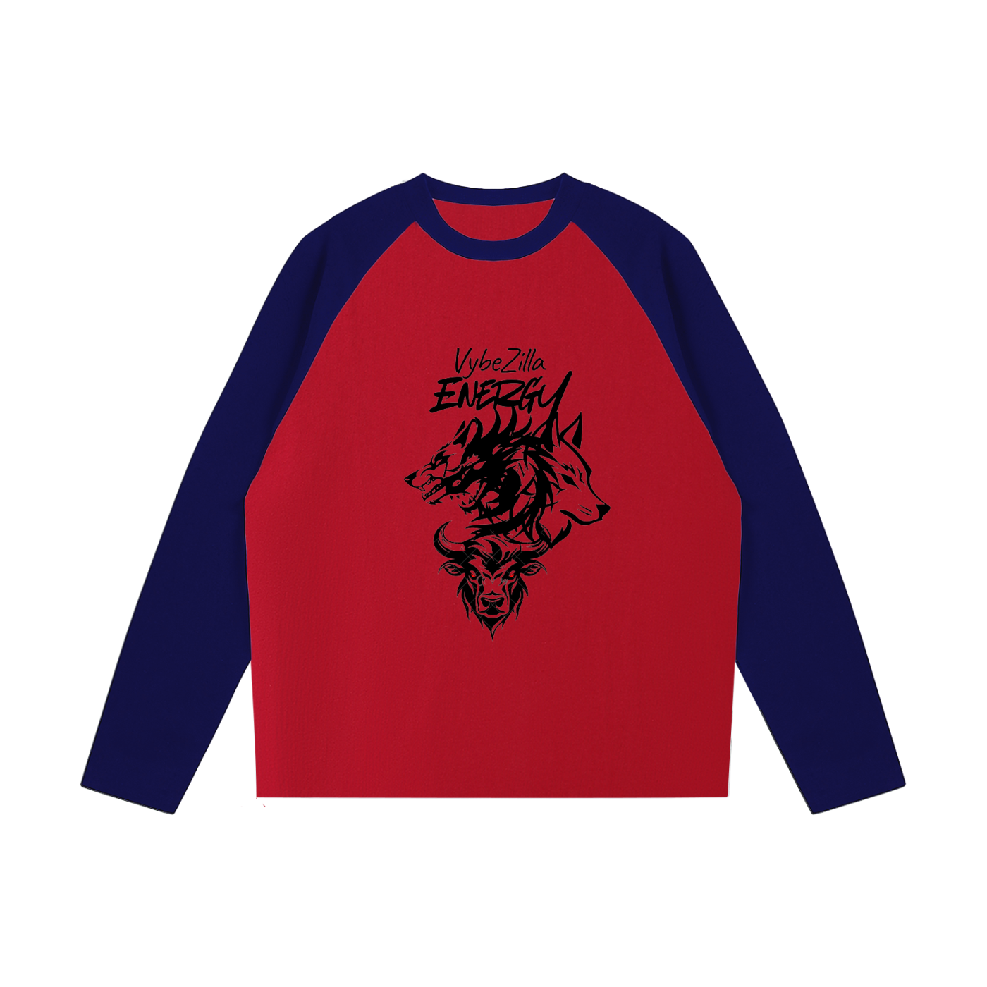 Color-Blocked Raglan Long-Sleeve T-Shirt