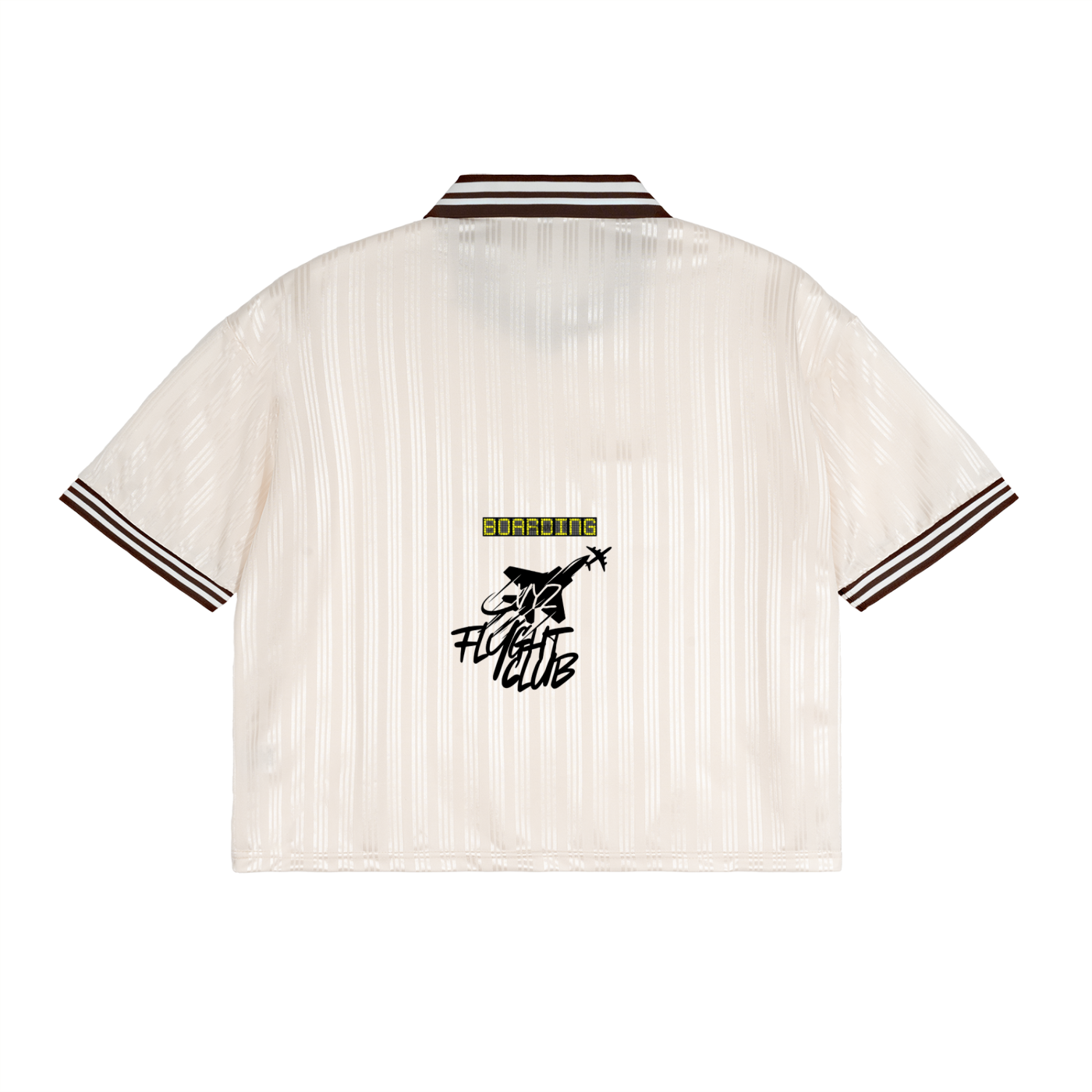 Contrast Stripes Polo Collar T-Shirt