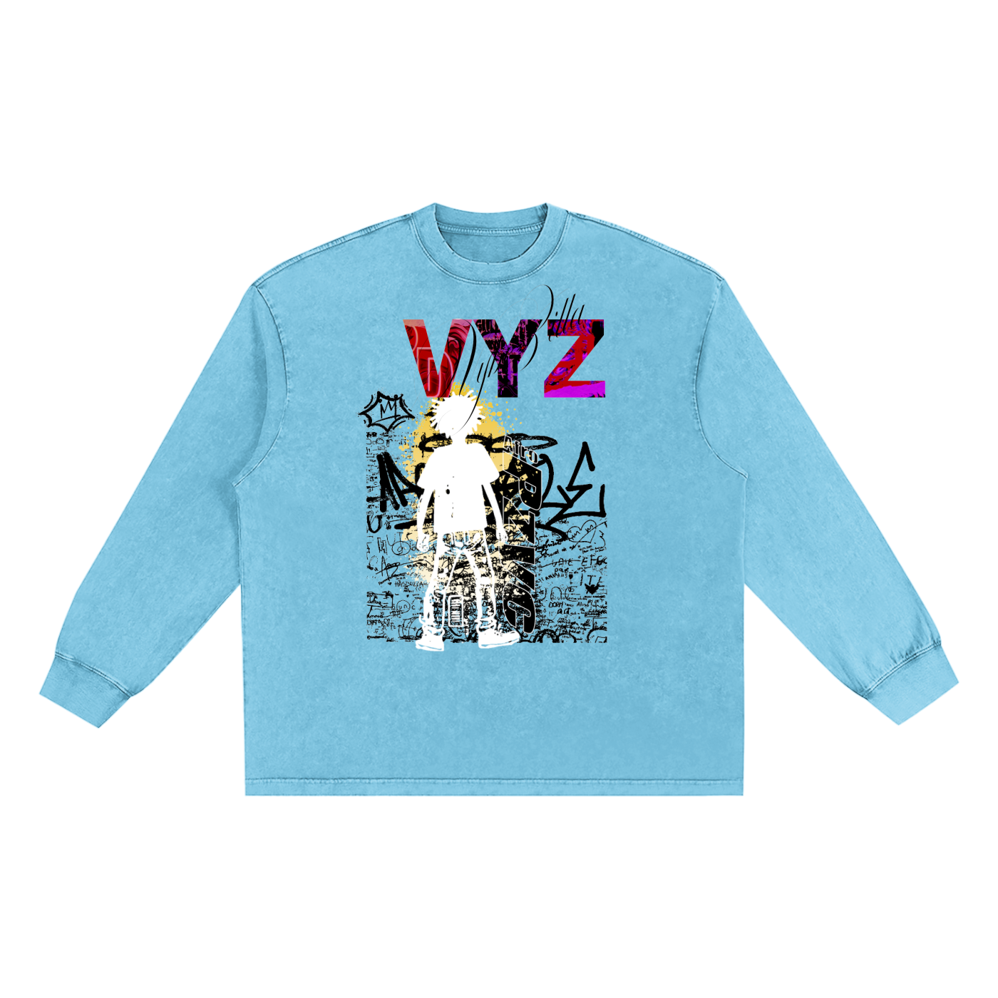 Snow Washed Frayed Edge T-Shirt